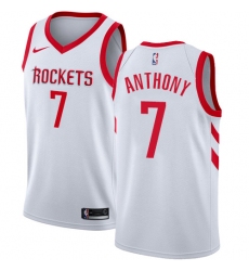 Youth Nike Houston Rockets #7 Carmelo Anthony Swingman White NBA Jersey - Association Edition