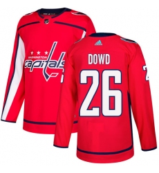 Youth Adidas Washington Capitals #26 Nic Dowd Authentic Red Home NHL Jersey
