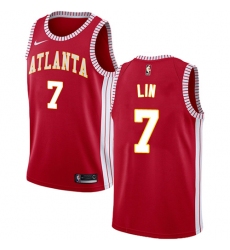 Youth Nike Atlanta Hawks #7 Jeremy Lin Swingman Red NBA Jersey Statement Edition
