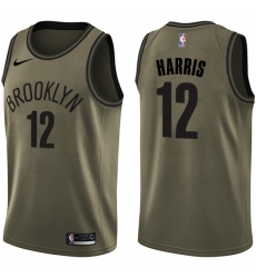 Youth Nike Brooklyn Nets #12 Joe Harris Swingman Green Salute to Service NBA Jersey