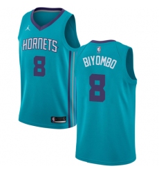 Women's Nike Jordan Charlotte Hornets #8 Bismack Biyombo Swingman Teal NBA Jersey - Icon Edition