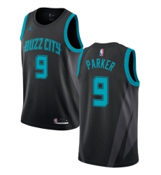 Women's Nike Jordan Charlotte Hornets #9 Tony Parker Swingman Black NBA Jersey - 2018 19 City Edition