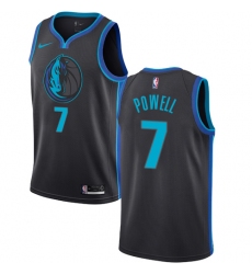 Men's Nike Dallas Mavericks #7 Dwight Powell Swingman Charcoal NBA Jersey - City Edition