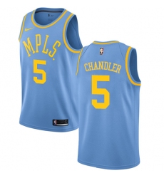 Youth Nike Los Angeles Lakers #5 Tyson Chandler Swingman Blue Hardwood Classics NBA Jersey