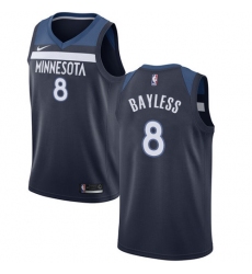 Women's Nike Minnesota Timberwolves #8 Jerryd Bayless Swingman Navy Blue NBA Jersey - Icon Edition