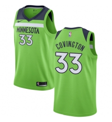 Men's Nike Minnesota Timberwolves #33 Robert Covington Swingman Green NBA Jersey Statement Edition