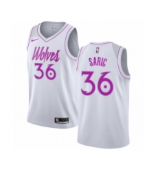 Women's Nike Minnesota Timberwolves #36 Dario Saric White Swingman Jersey - Earned Edition