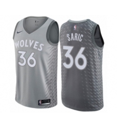 Youth Nike Minnesota Timberwolves #36 Dario Saric Swingman Gray NBA Jersey - City Edition