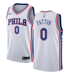 Youth Nike Philadelphia 76ers #0 Justin Patton Swingman White NBA Jersey - Association Edition