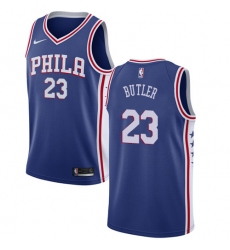 Men's Nike Philadelphia 76ers #23 Jimmy Butler Swingman Blue NBA Jersey - Icon Edition