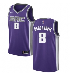 Men's Nike Sacramento Kings #8 Bogdan Bogdanovic Swingman Purple NBA Jersey - Icon Edition