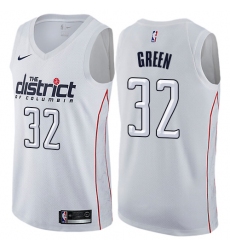 Youth Nike Washington Wizards #32 Jeff Green Swingman White NBA Jersey - City Edition