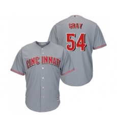 Youth Cincinnati Reds #54 Sonny Gray Replica Grey Road Cool Base Baseball Jersey