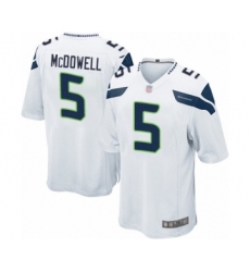 Men's Seattle Seahawks #5 Jason Myers Game White Football Jersey