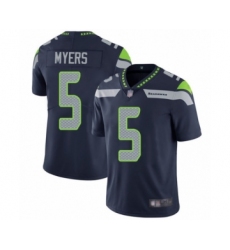 Men's Seattle Seahawks #5 Jason Myers Navy Blue Team Color Vapor Untouchable Limited Player Football Jersey