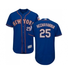 Men's New York Mets #25 Adeiny Hechavarria Royal Gray Alternate Flex Bas