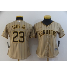 Women's San Diego Padres #23 Fernando Tatis Jr. Replica Brown Nike Jersey