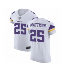 Men's Minnesota Vikings #25 Alexander Mattison White Vapor Untouchable Elite Player Football Jersey