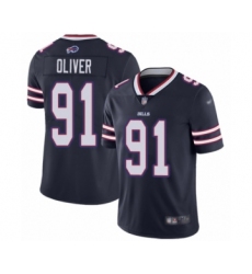 Youth Buffalo Bills #91 Ed Oliver Limited Navy Blue Inverted Legend Football Jersey