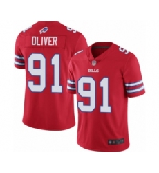 Youth Buffalo Bills #91 Ed Oliver Limited Red Rush Vapor Untouchable Football Jersey