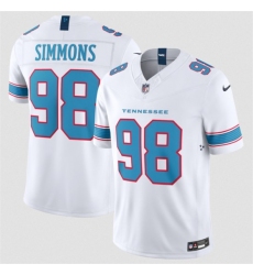 Men's Tennessee Titans #98 Cameron Ward White 2026 F.U.S.E. Vapor Limited Stitched Football Jersey