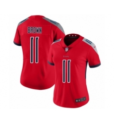 Women's Tennessee Titans #11 A.J. Brown Limited Red Inverted Legend Football Jersey