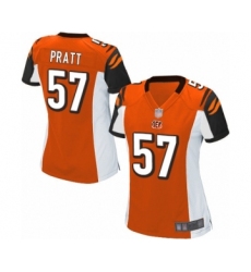 Women's Cincinnati Bengals #57 Germaine Pratt Game Orange Alternate Football Jersey