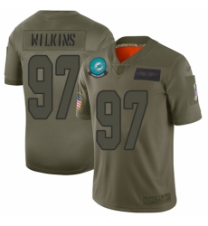 Youth Miami Dolphins #97 Christian Wilkins Limited Camo 2019 Salute to Service Football Jersey