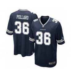 Men's Dallas Cowboys #36 Tony Pollard Game Navy Blue Team Color Football Jersey
