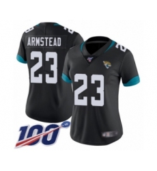 Women's Jacksonville Jaguars #23 Ryquell Armstead Black Team Color Vapor Untouchable Limited Player 100th Season Football Jersey