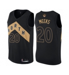 Women's Toronto Raptors #20 Jodie Meeks Swingman Black 2019 Basketball Finals Bound Jersey - City Edition