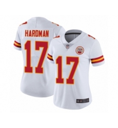 Women's Kansas City Chiefs #17 Mecole Hardman White Vapor Untouchable Elite Player Football Jersey