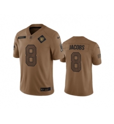 Men's Nike Las Vegas Raiders #8 Josh Jacobs 2023 Brown Salute To Service Limited Football Stitched Jersey
