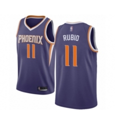 Women's Phoenix Suns #11 Ricky Rubio Authentic Purple Basketball Jersey - Icon Edition
