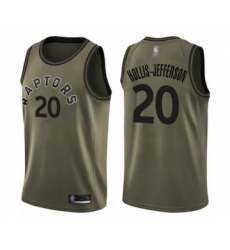 Youth Toronto Raptors #20 Rondae Hollis-Jefferson Swingman Green Salute to Service Basketball Jersey