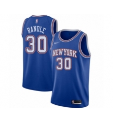 Youth New York Knicks #30 Julius Randle Swingman Blue Basketball Jersey - Statement Edition