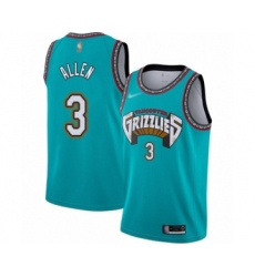 Men's Memphis Grizzlies #3 Grayson Allen Authentic Green Hardwood Classic Basketball Jersey