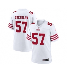 Mens Nike San Francisco 49ers #57 Dre Greenlaw White Alternate Legend Vapor Limited Jersey