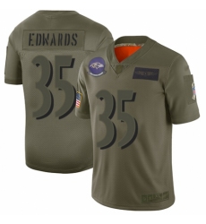 Youth Baltimore Ravens #35 Gus Edwards Limited Camo 2019 Salute to Service Football Jersey