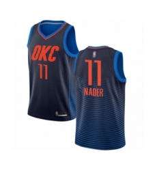 Women's Oklahoma City Thunder #11 Abdel Nader Swingman Navy Blue Basketball Jersey Statement Edition