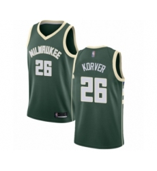 Youth Milwaukee Bucks #26 Kyle Korver Swingman Green Basketball Jersey - Icon Edition