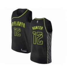 Youth Atlanta Hawks #12 De'Andre Hunter Swingman Black Basketball Jersey - City Edition