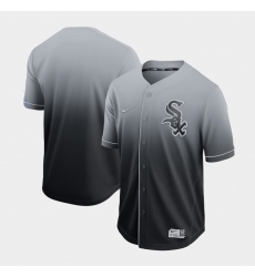 Men's Nike Chicago White Sox Blank Grey Fade Jersey