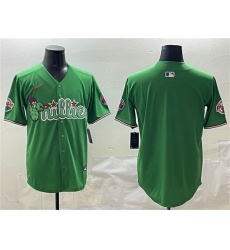 Men's Philadelphia Phillies Blank Green Phanatic Limited Stitched Jersey