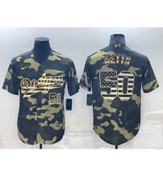 Men's Los Angeles Dodgers #50 Mookie Betts Olive Cool Base Stitched Baseball Jersey