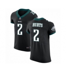 Philadelphia Eagles #2 Jalen Hurts Black Vapor Untouchable Elite Player Football Jersey