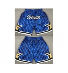 Mens Orlando Magic Blue Shorts(Run Small)