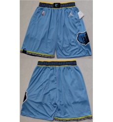 Men's Memphis Grizzlies Blue Shorts (Run Small)