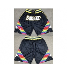 Mens Denver Nuggets Navy Shorts (Run Smaller)