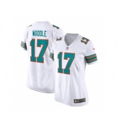Women's Nike Miami Dolphins #17 Jaylen Waddle White Untouchable Stitched Jersey